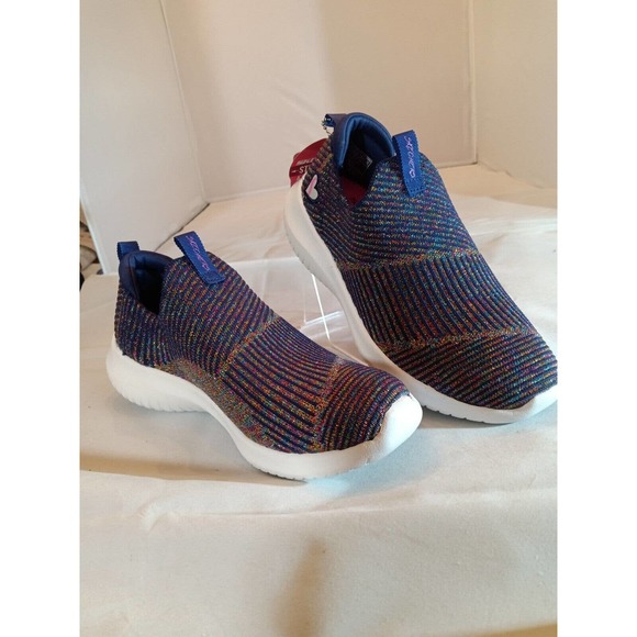 SKECHERS KID Sz 1.5 'Sport-UltraFlex Glitz Blitz' BIG GIRL'S Shimmery Sneaker. - Picture 5 of 11